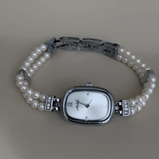 Pearl Ovalni lanac Quartz sat: Elegantni klasiÄni sat