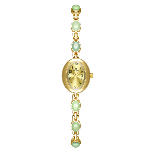 Jade Serenity - Zlatna narukvica sa ovalnim licem