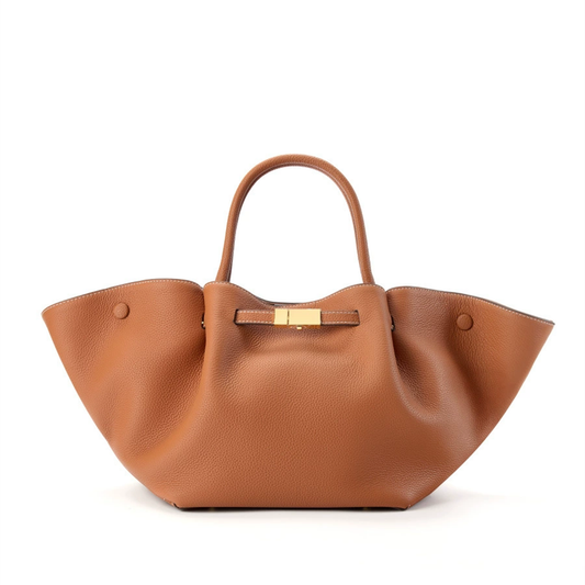 Luxury Top-Grain Leather Tote Bag – Spacious & Elegant Work Bag for Women