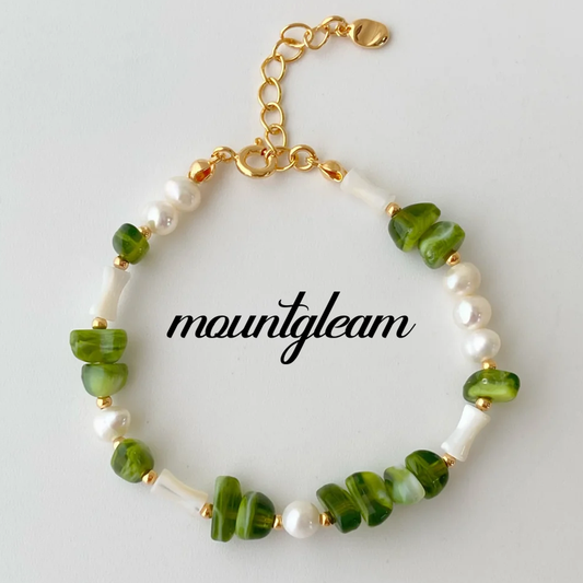 Green Unisex Handwoven Bracelet – Bamboo