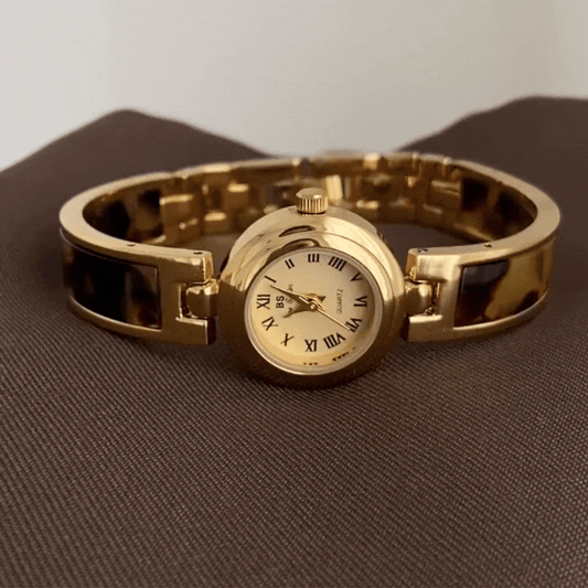 Amber Circle Time: Vintage kvarcna narukvica Watch