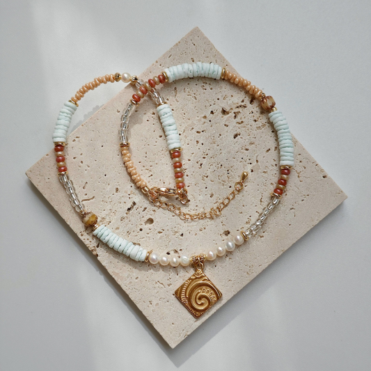 Handmade Ocean-Inspired Pendant Necklace|Letter from Amalfi