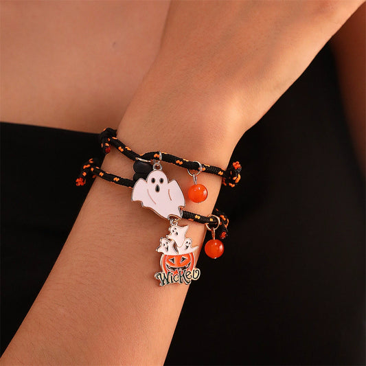 Adjustable Magnetic Couple's Bracelet for Halloween