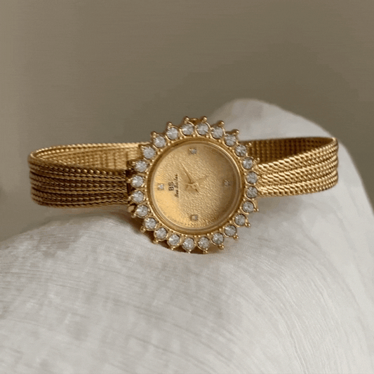 Zlatni suncokret sat: Radiant Quartz Watch
