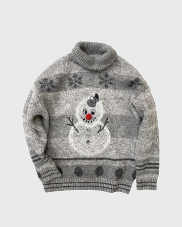 Fair Isle Snowman Turtleneck Sweater