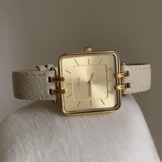 Beige Luxe sat: Veliki sat Quartz Watch