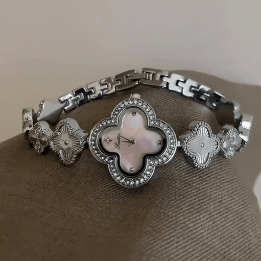 Srebrna narukvica Quartz Watch for Women-ruĆŸiÄasta matiÄna biraÄka dial.