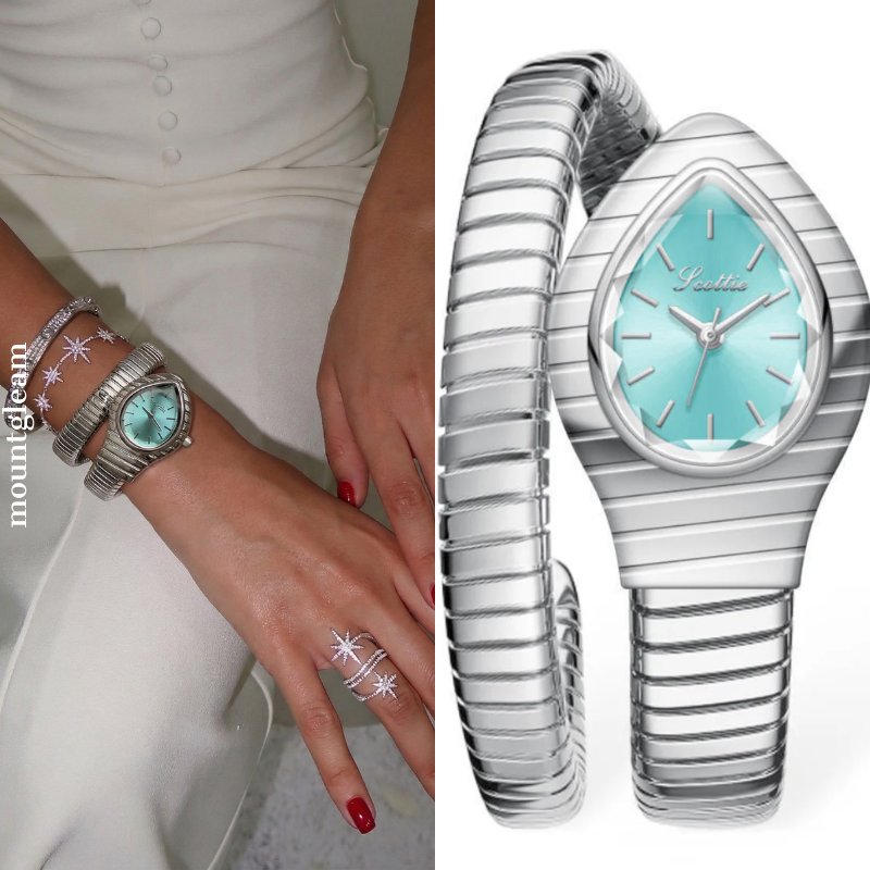 Tiffany Blue Serpenti Wrap‑Around Watch – Women display picture 2