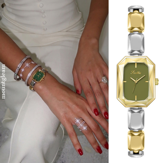 Mint Glace – Two-Tone Vintage Bracelet Watch