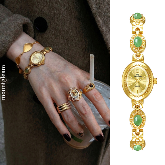 Vintage Gold Bracelet Watch for Women – Elegant Chain Style