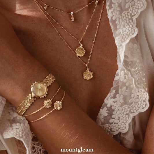 Golden Vintage Timepiece: Elegant franskinspireret tilbehør ur