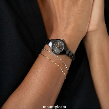 Edgy zwart minimalist: slanke en stijlvolle slanke riemkwarts horloge