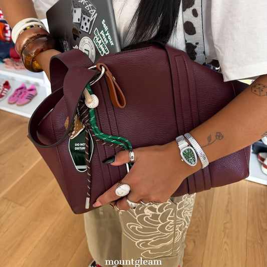 SERPENTI GREEN TOOPPIEME: Ασημένιο και πράσινο ελαστικό ρολόι