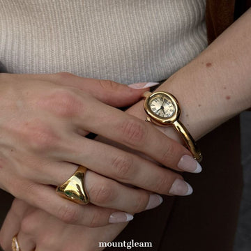 Elegant Gold Bangle Watch for Women | Minimalist Bracelet Watch