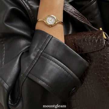 Minimalist Gold Bracelet Watch for Women – White Dial Petite Design