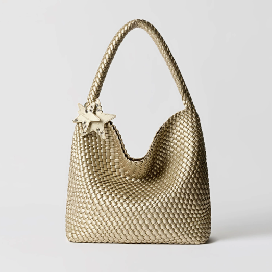 Woven Tote Bag Large Capacity Shoulder Bag for Work – Handheld Commuter Handbag