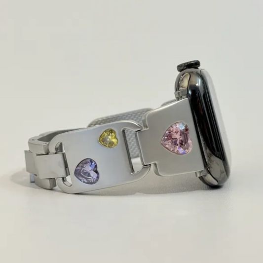 Candy Heart – Color Crystal Apple Watch Bracelet