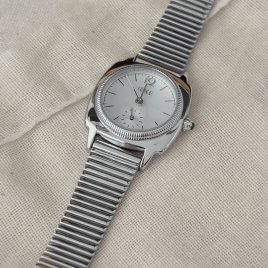 French Silver Grace Timespiece: Quartz Watch