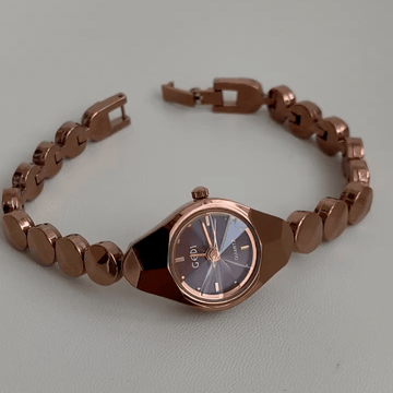 Brown Women’s Watch – Dainty Watch Bracelet with Mini Round Dial | Mocha