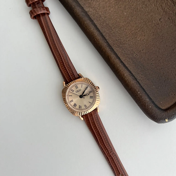 Gesztenye Grace időmérő: Rose Gold és Tawny Watch