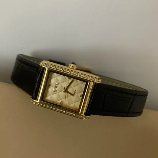 Golden Chic Timepiece:  French Vintage Watch