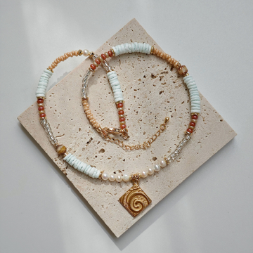 Handmade Ocean-Inspired Pendant Necklace｜Letter from Amalfi