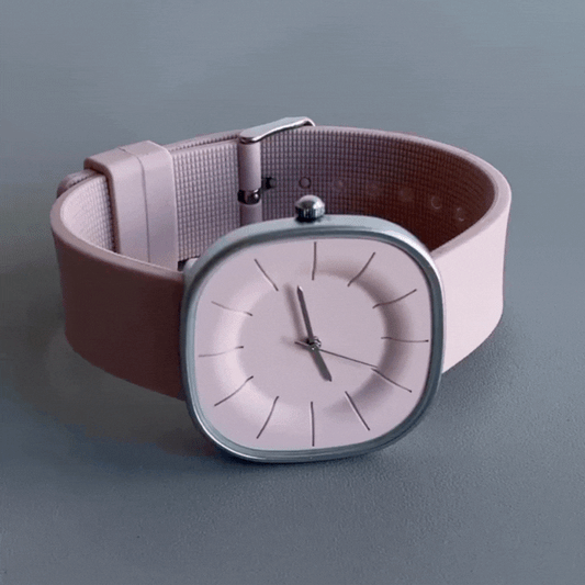 Smoky Rose Timepiece: Silicone Quartz Watch