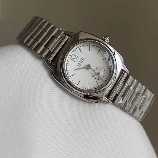 French Silver Grace Timepiece: Quartz Watch