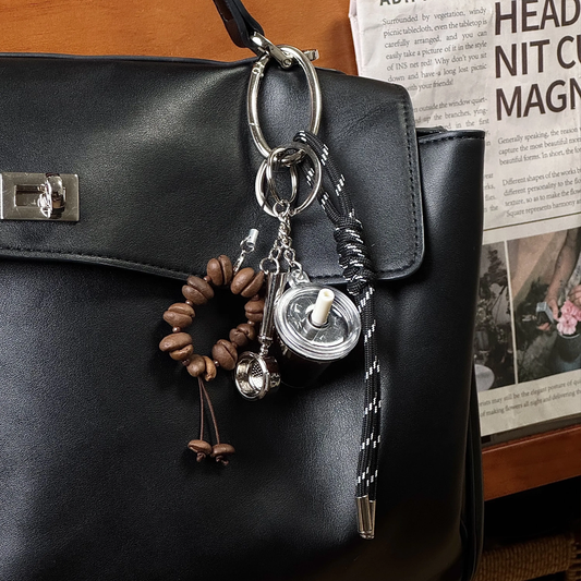 Brew & Chill – Coffee Bean Iced Americano Bag Pendant