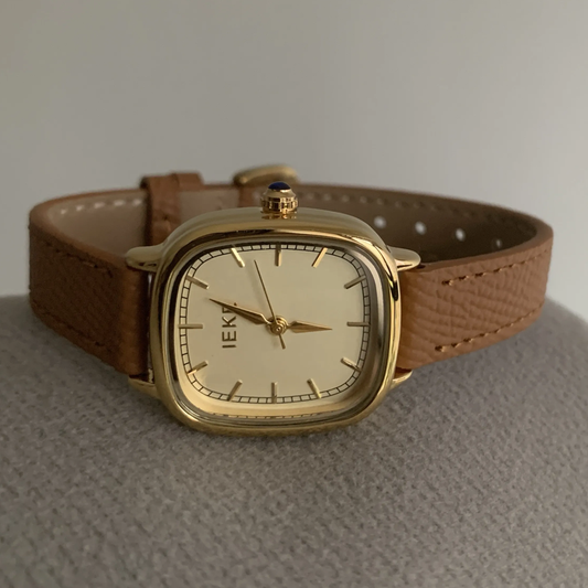 Melard Brown Timepiece: Leather Quartz Watch