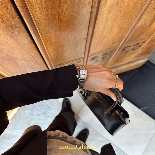 Roma Grace Silver Rectangle Watch - Vintage Roman Numeral & Quiet Luxury Style