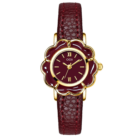 Fleur Rouge – Women’s Camellia-Inspired Quartz Watch