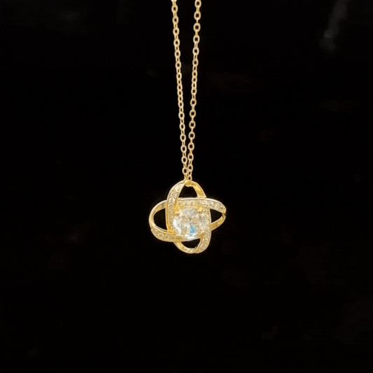 Minimalist Luxury Pavé Clover Necklace - S925 Silver