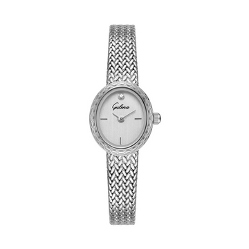Soléa – Woven Silver Timepiece