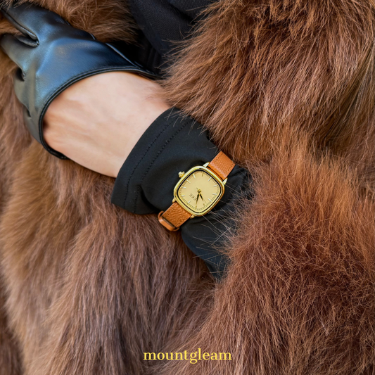 Melard Brown Timepiece: Leather Quartz Watch