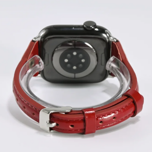 Sleek Curve – T-Buckle Genuine Leather Strap for Apple Watch