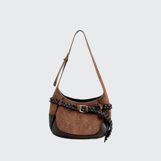 Fur Saddle Shoulder Bag