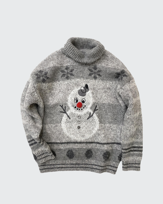 Fair Isle Snowman Turtleneck Sweater