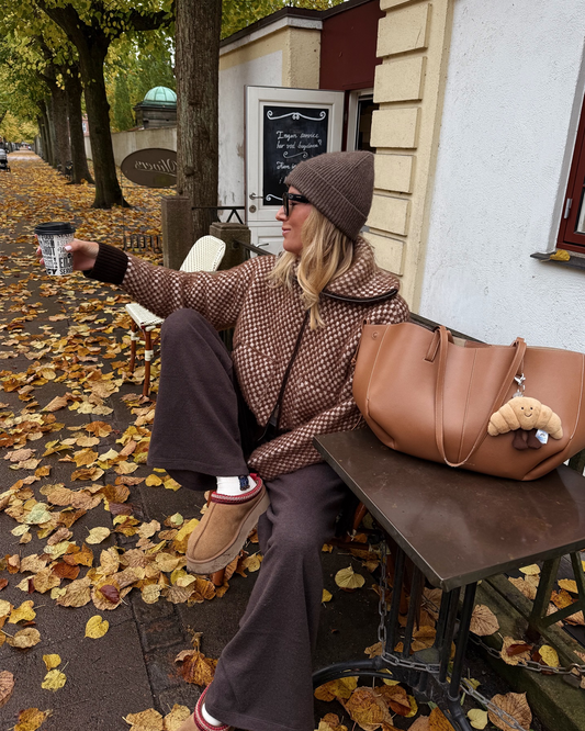 Knitted Patchwork Bomber Jacket