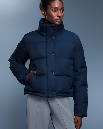 Detachable Hood Thickened Warm White Duck Down Jacket