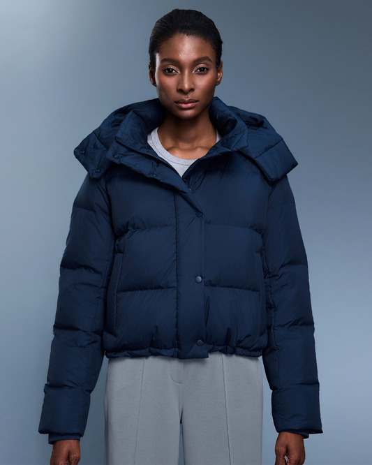 Detachable Hood Thickened Warm White Duck Down Jacket