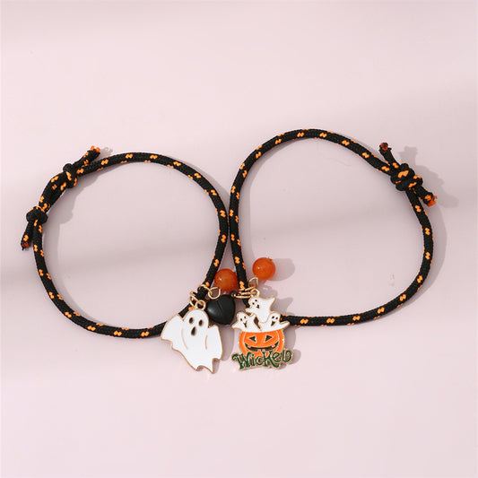 Adjustable Magnetic Couple's Bracelet for Halloween