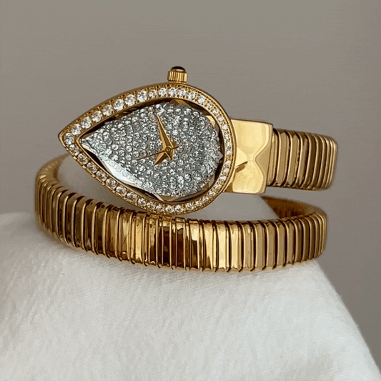 diamond serpenti snake wrap watch women