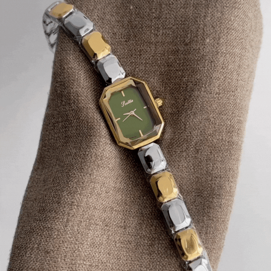 Mint Glace – Two-Tone Vintage Bracelet Watch