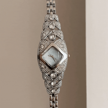 Celeste Luxe – Vintage Diamond Bangle Blue Dial Women’s Quartz Watch