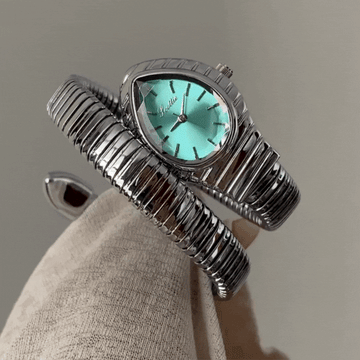 Women's Quartz Watch – Tiffany Blue Serpenti Dial with Wrap-Around Design