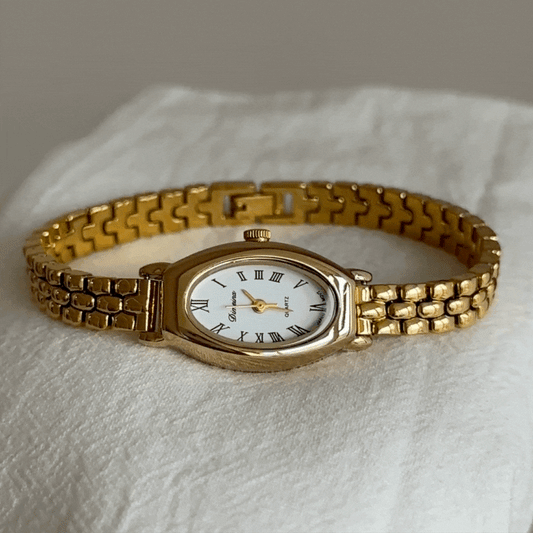 Orologio romano ellittico: orologio d'oro francese Luxe