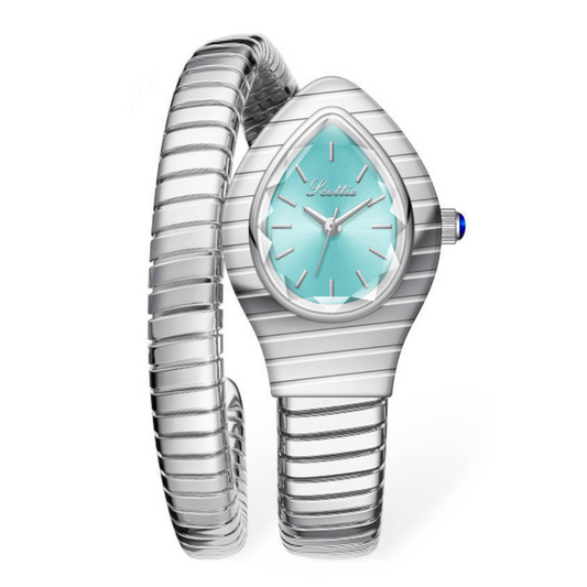 Women's Quartz Watch – Tiffany Blue Serpenti Dial with Wrap-Around Design