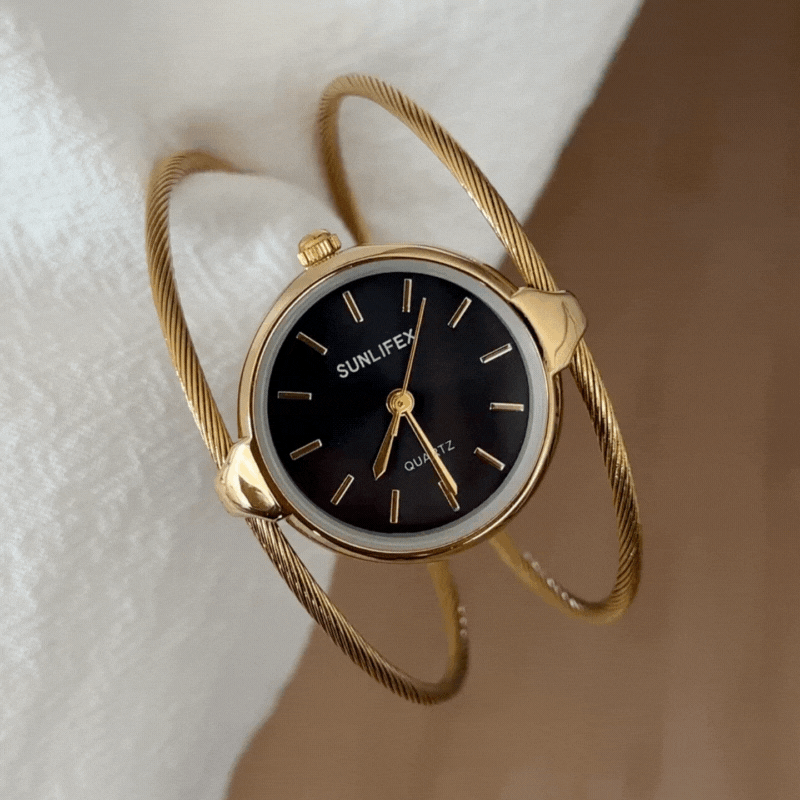 classic gold bracelet watch women