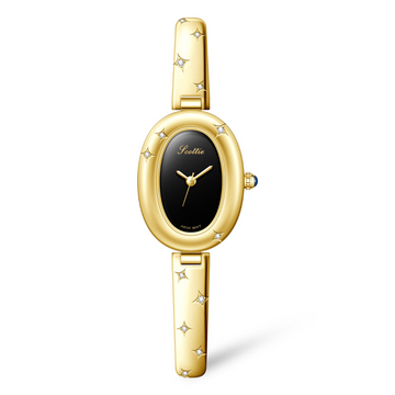 elegant gold bangle watch